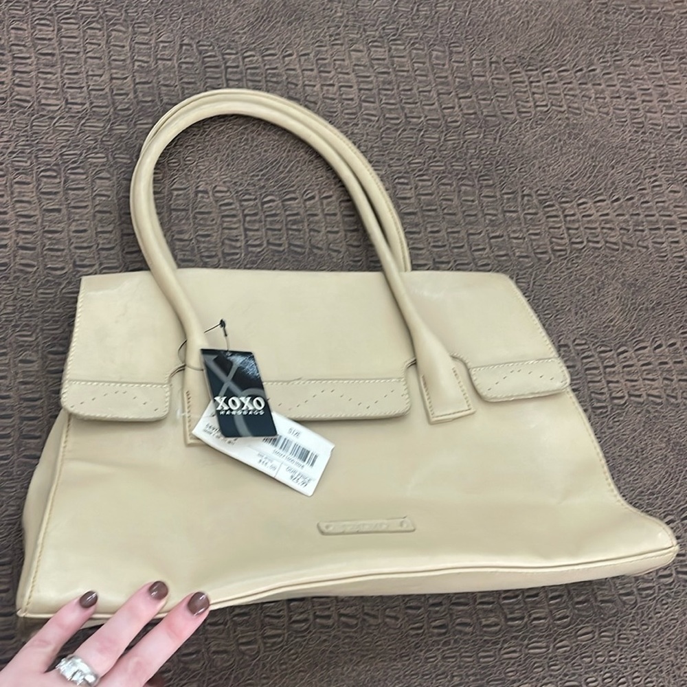 OXOXO Vintage Tan Large Shoulder Bag NWT Classic Neutral Tote